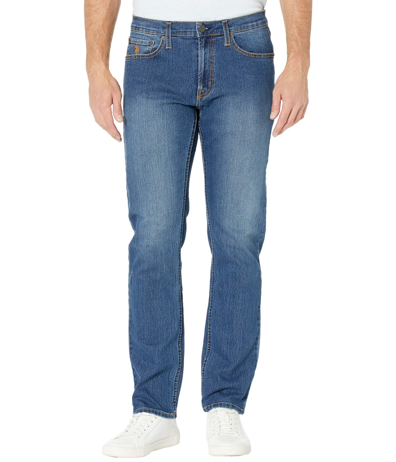

Джинсы U.S. POLO ASSN., Stretch Slim Straight Five-Pocket Denim Jeans