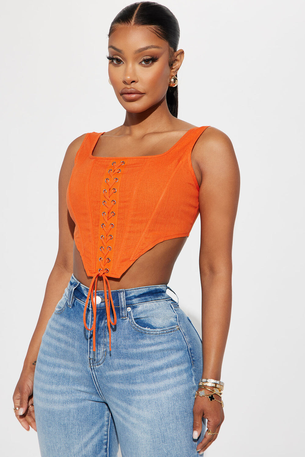 

Топ Fashion Nova IT10829, оранжевый