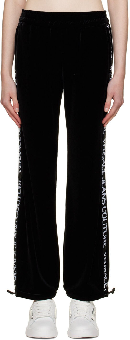 

Черные брюки для отдыха с логотипом Couture Versace Jeans Couture