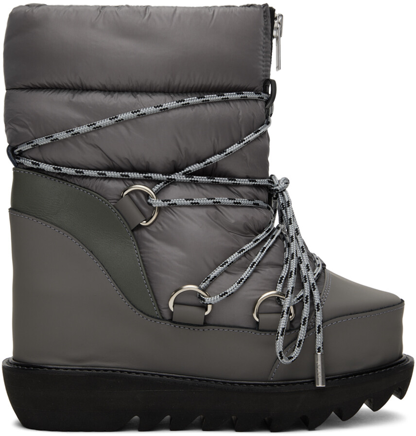

Серые ботильоны на шнуровке sacai