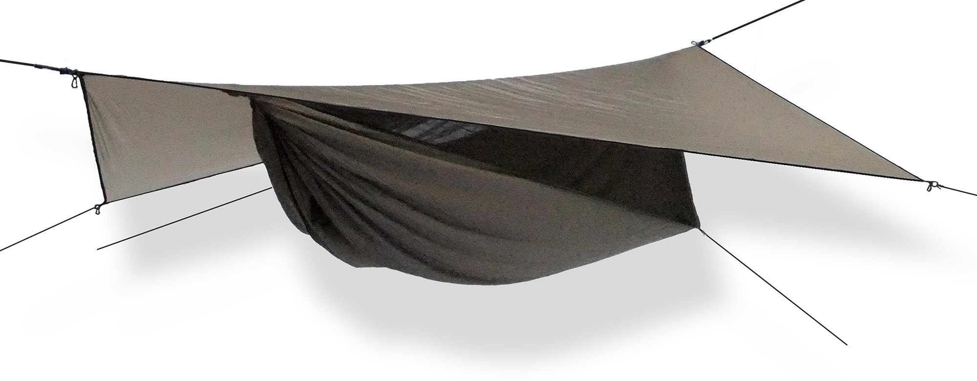 Сверхлегкий гамак Explorer Asym на молнии Hennessy Hammock, коричневый 2021 camping hammock go swing with mosquito net double person hammock ultralight outdoor hunting tourist portable hammock tent