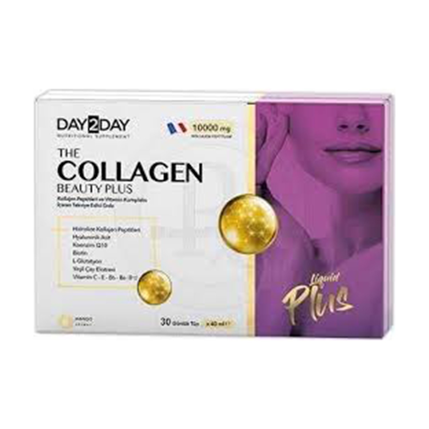 Жидкий коллаген Plus Orzax DAY2DAY 10,000 мг, 30 тюбиков nature s truth collagen beauty 100 капсул liquid max