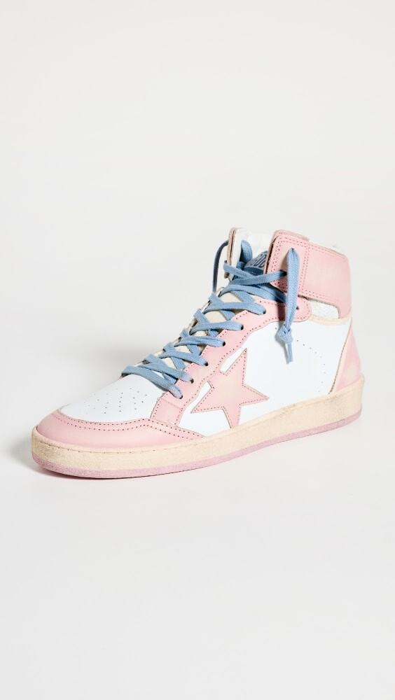 

Кроссовки Golden Goose Sky Star Leather High Top, розовый