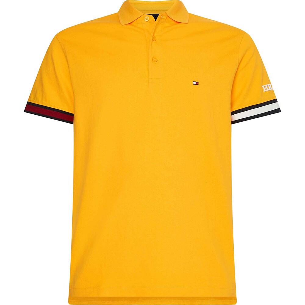 

Поло с коротким рукавом Tommy Hilfiger Flag Logo Slim Fit, желтый