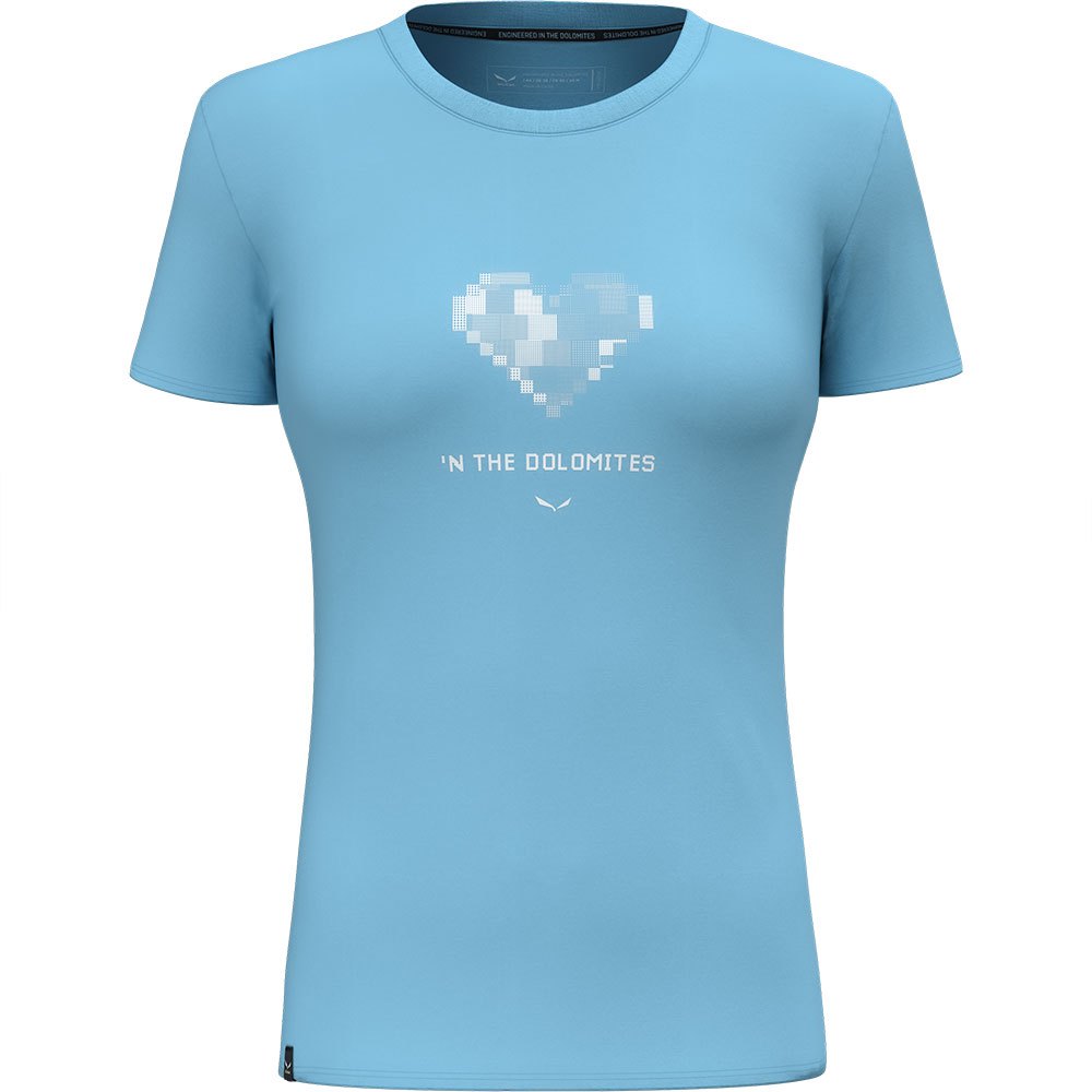 Футболка Salewa Pure Heart Dry, синий футболка salewa pure heart dry синий