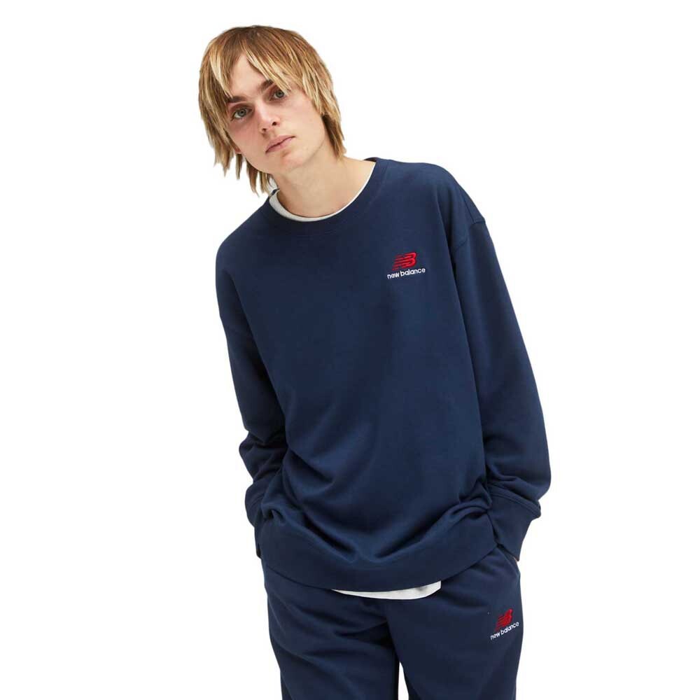 

Толстовка New Balance Uni-ssentials French Terry Crewneck, синий