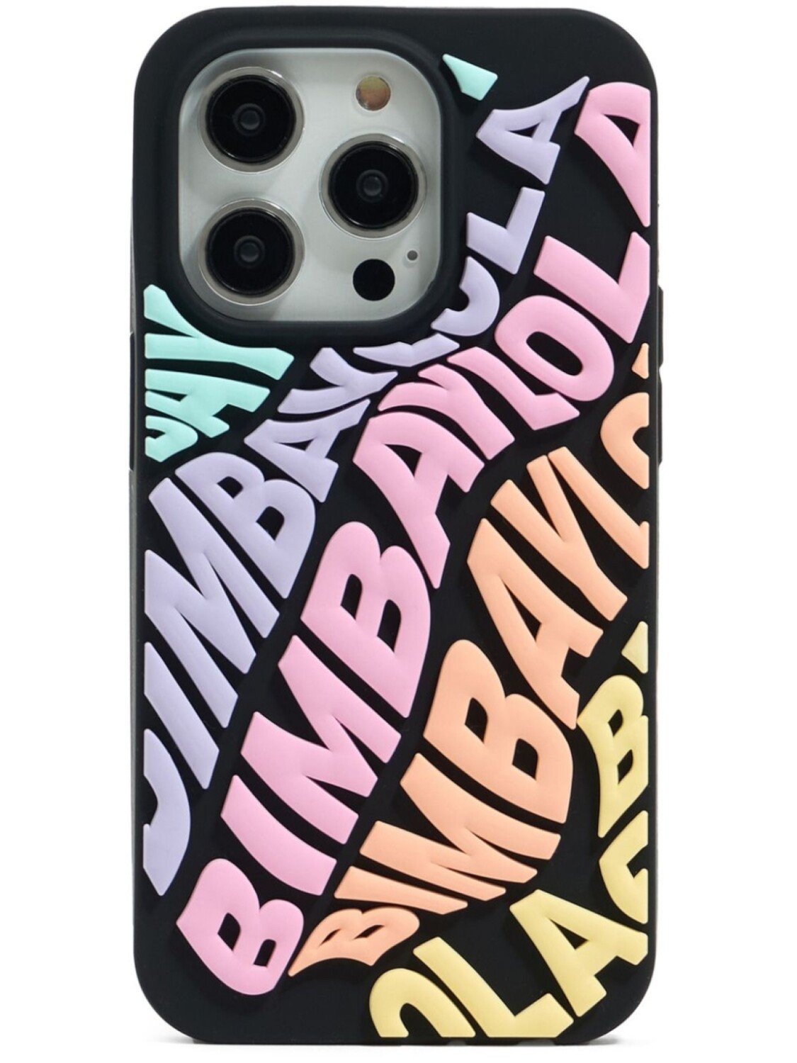 

Bimba y Lola чехол для iPhone 15 Pro с тисненым логотипом, черный