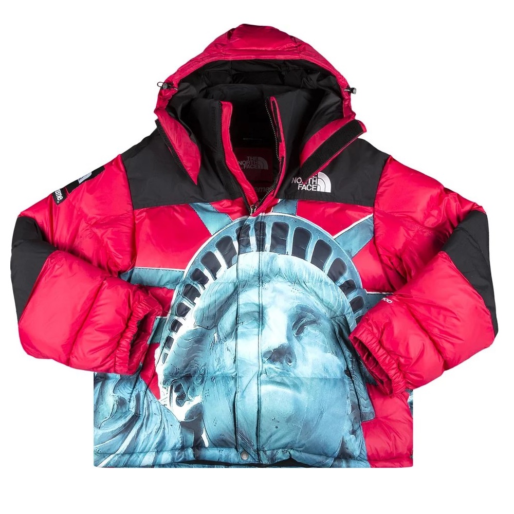 Куртка Supreme x The North Face Statue Of Liberty Baltoro утеплённая,  красный – купить из-за границы через сервис «»