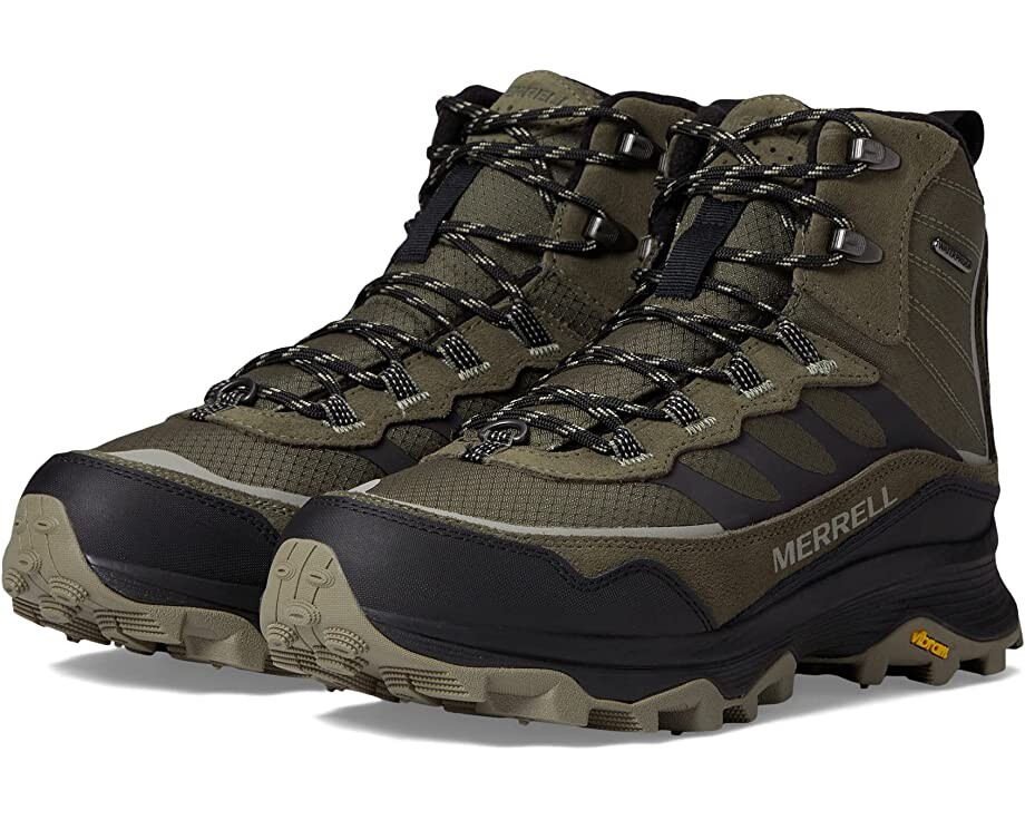 

Ботинки Moab Speed Thermo Mid Waterproof Merrell, оливковый