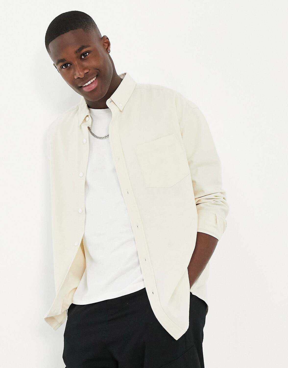 

Оксфордская рубашка свободного кроя в стиле 90-х ASOS DESIGN