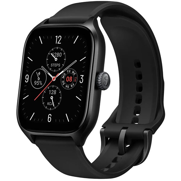Умные часы Amazfit GTS 4, черный смарт часы onezon hk9 pro max с amoled экраном диагональ экрана 2023 дюйма