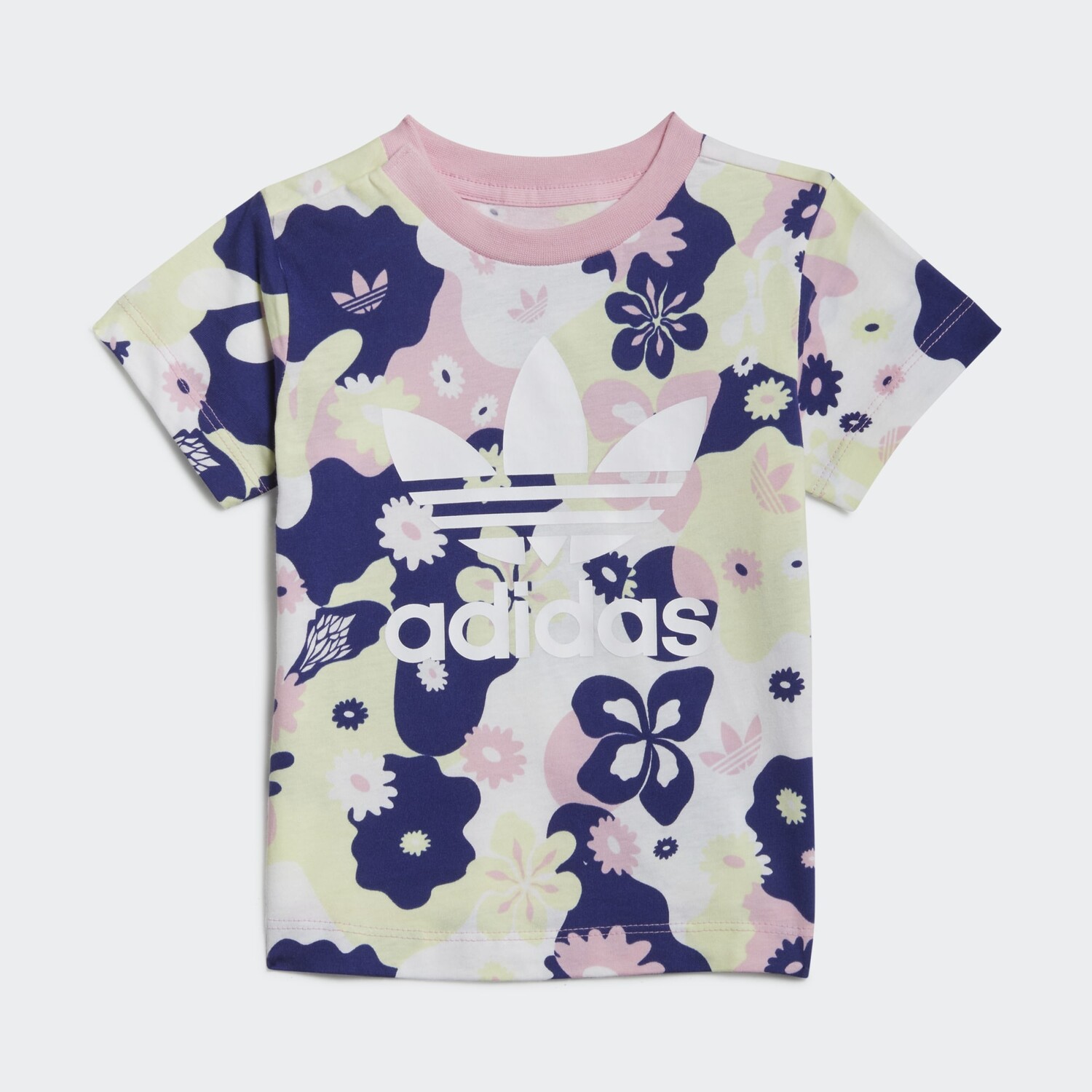 

Футболка Adidas Originals Flower Allover Print, розовый/цветочный принт