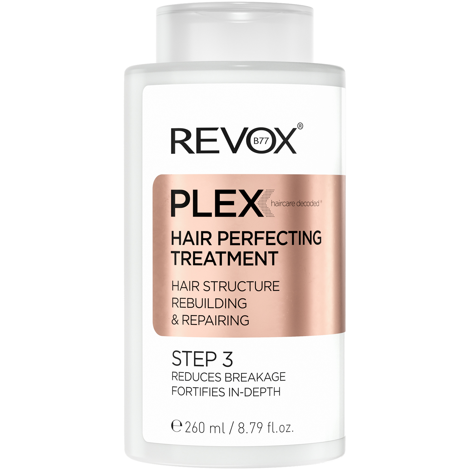 Revox Plex Hair Perfecting Treatment восстанавливающее средство для поврежденных волос, 260 мл