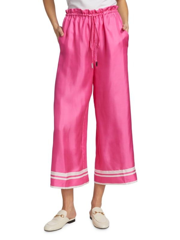 

Брюки Halston с кулиской Angie twill, неоновый розовый