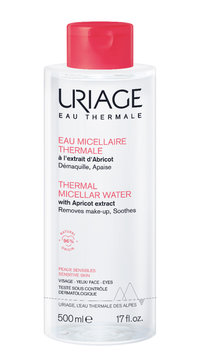 Uriage Eau Thermale мицеллярная вода, 500 ml очищающая мицеллярная вода для комбинированной кожи uriage eau micellaire thermale pmg 250