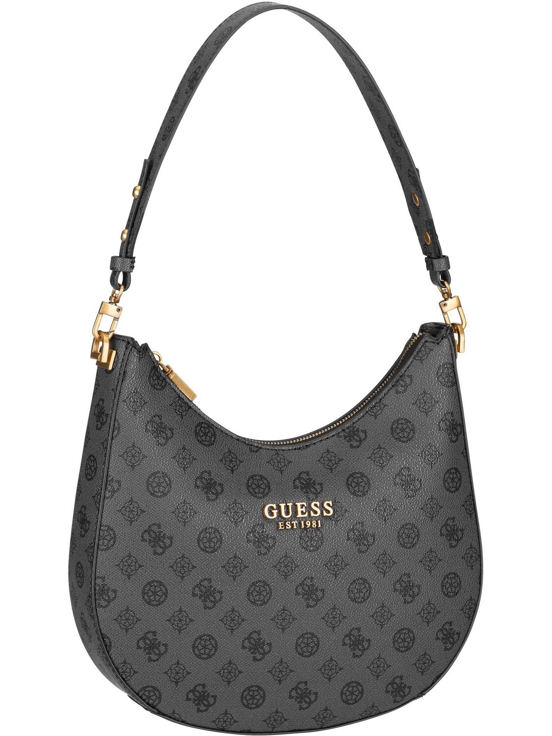 

Сумка через плечо Guess Beuteltasche Fynna Hobo, цвет Charcoal Logo
