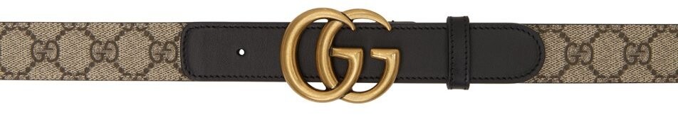 

Бежевый ремень с узором GG Gucci