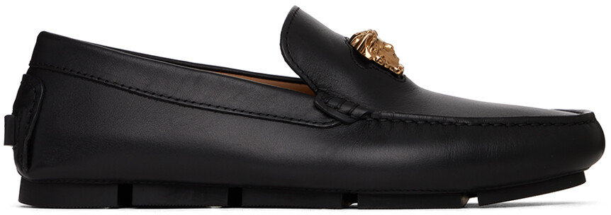 

Черные мокасины с логотипом La Medusa Versace