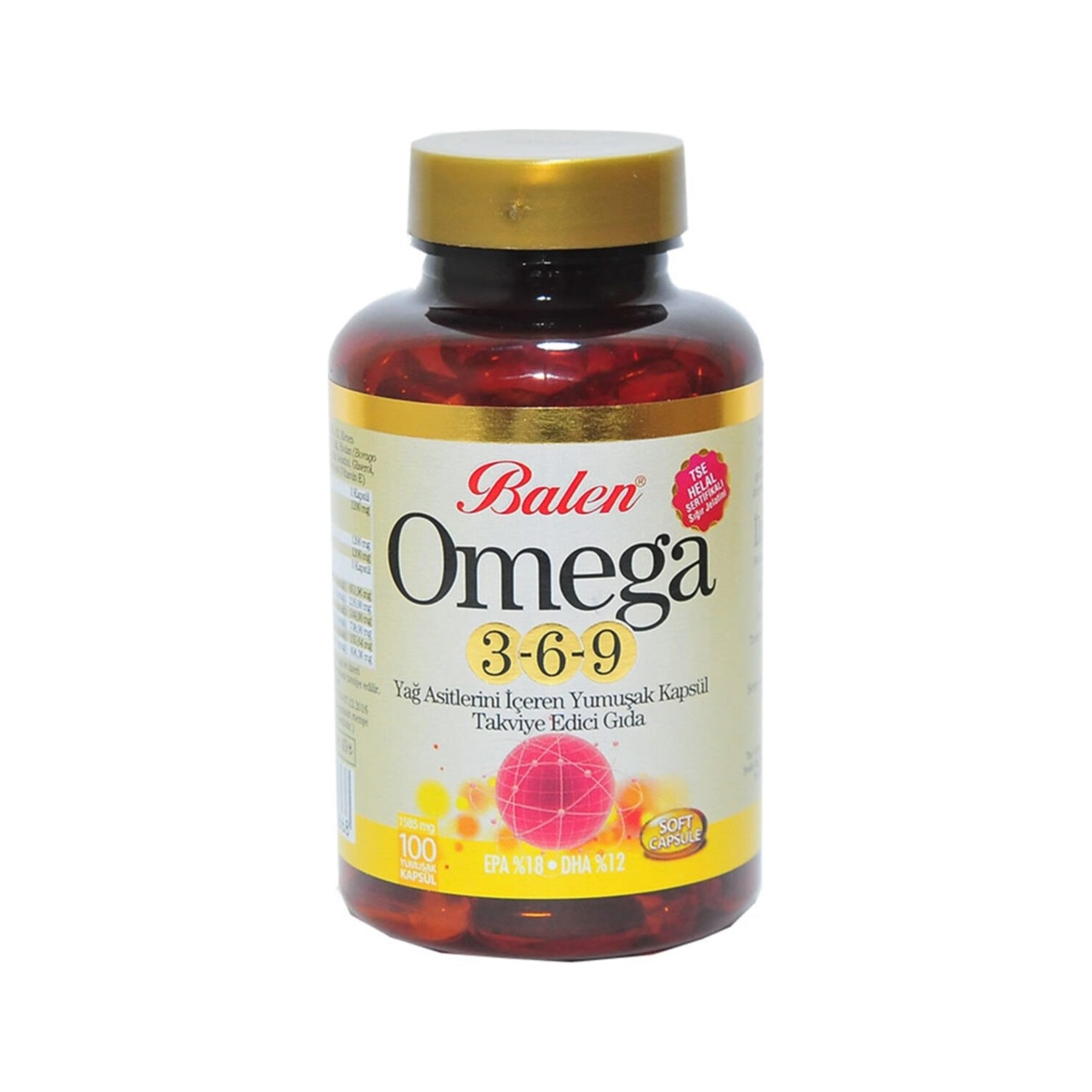 цена Рыбий жир Balen Omega 3-6-9, 100 капсул, 1585 мг