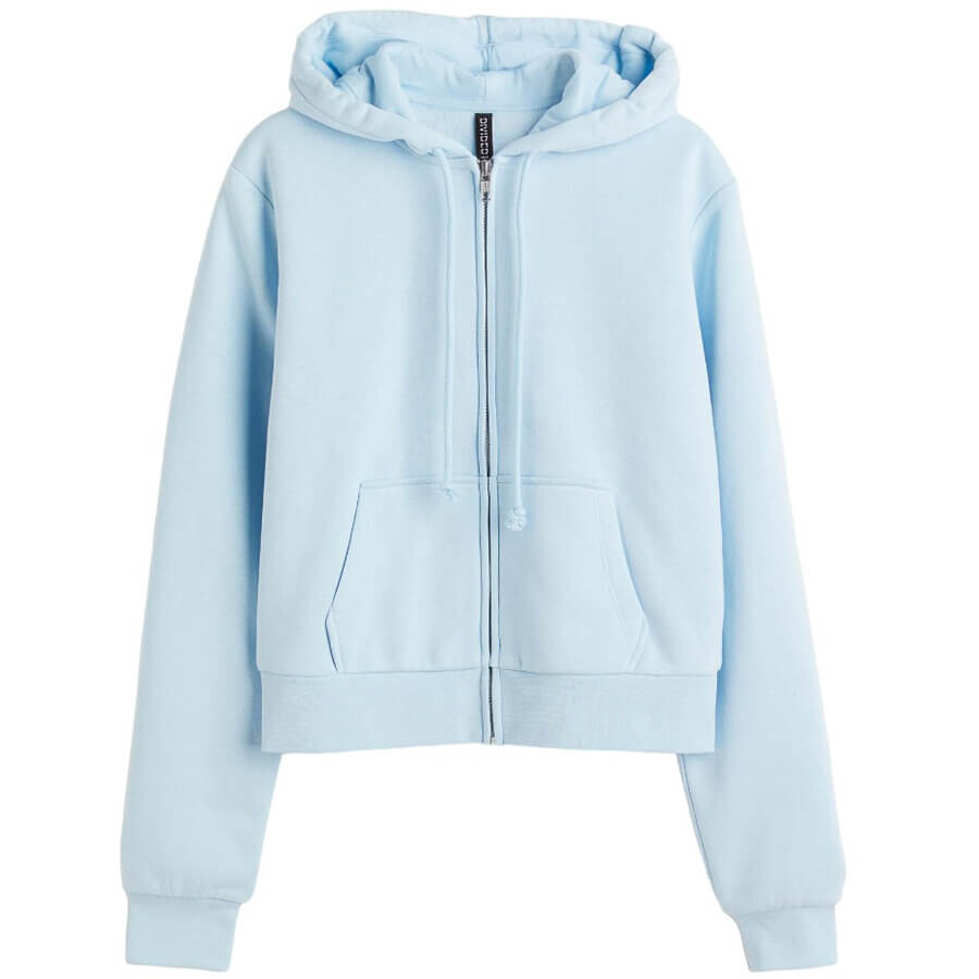

Толстовка H&M Short Hooded, голубой