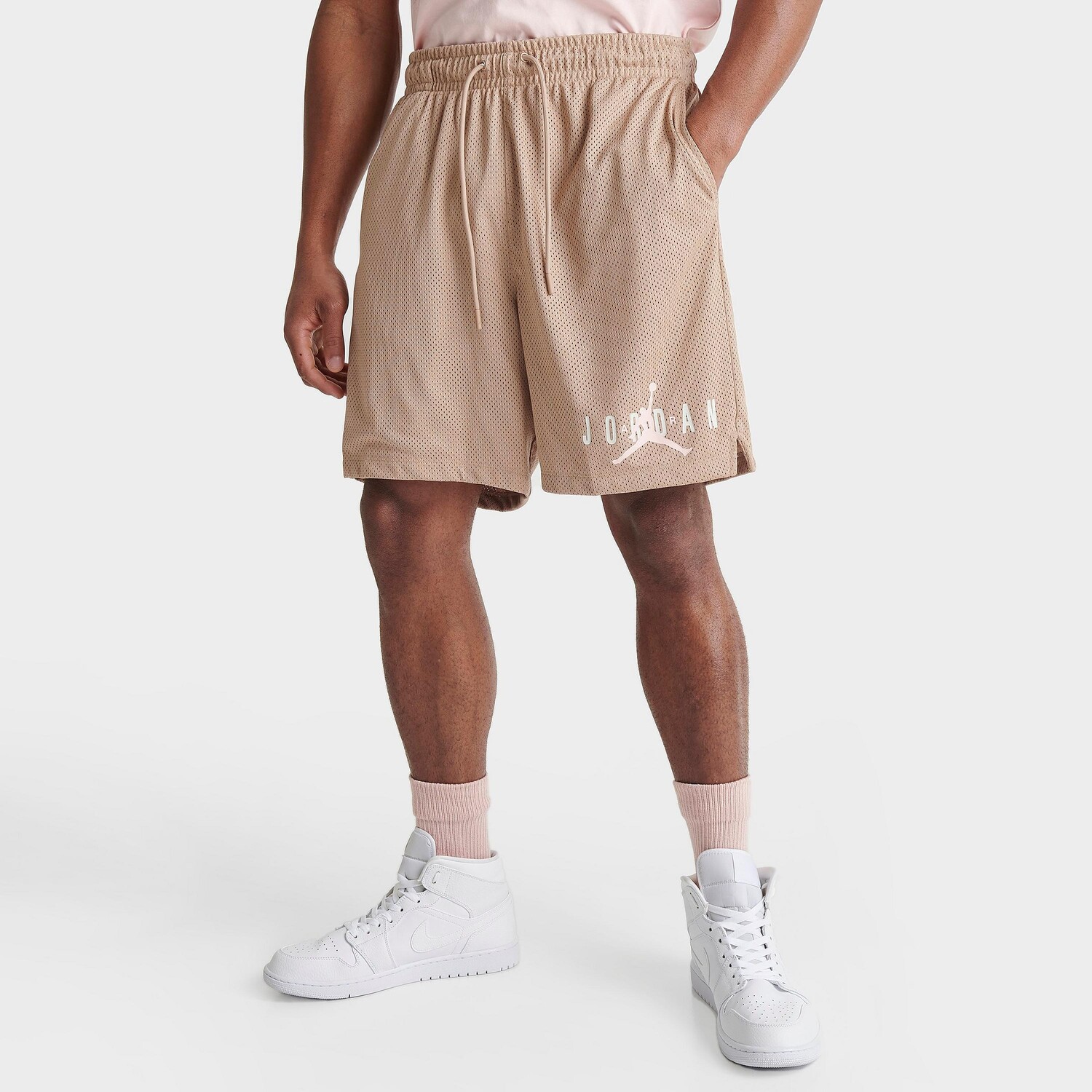 

Мужские шорты с сетчатым рисунком Jordan Essentials, бежевый