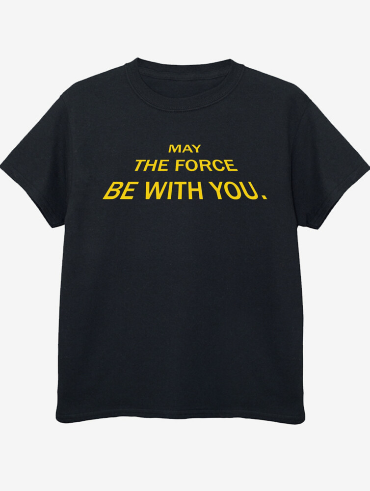 

Детская черная футболка с классическим лозунгом NW2 Star Wars George., черный