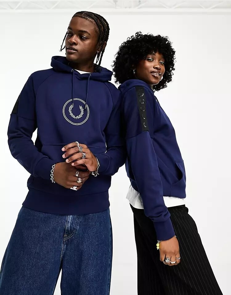 

Толстовка Fred Perry Unisex Circle Branded, синий