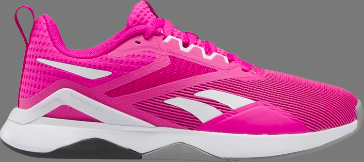 

Кроссовки wmns nanoflex tr 2.0 'proud pink white' Reebok, розовый