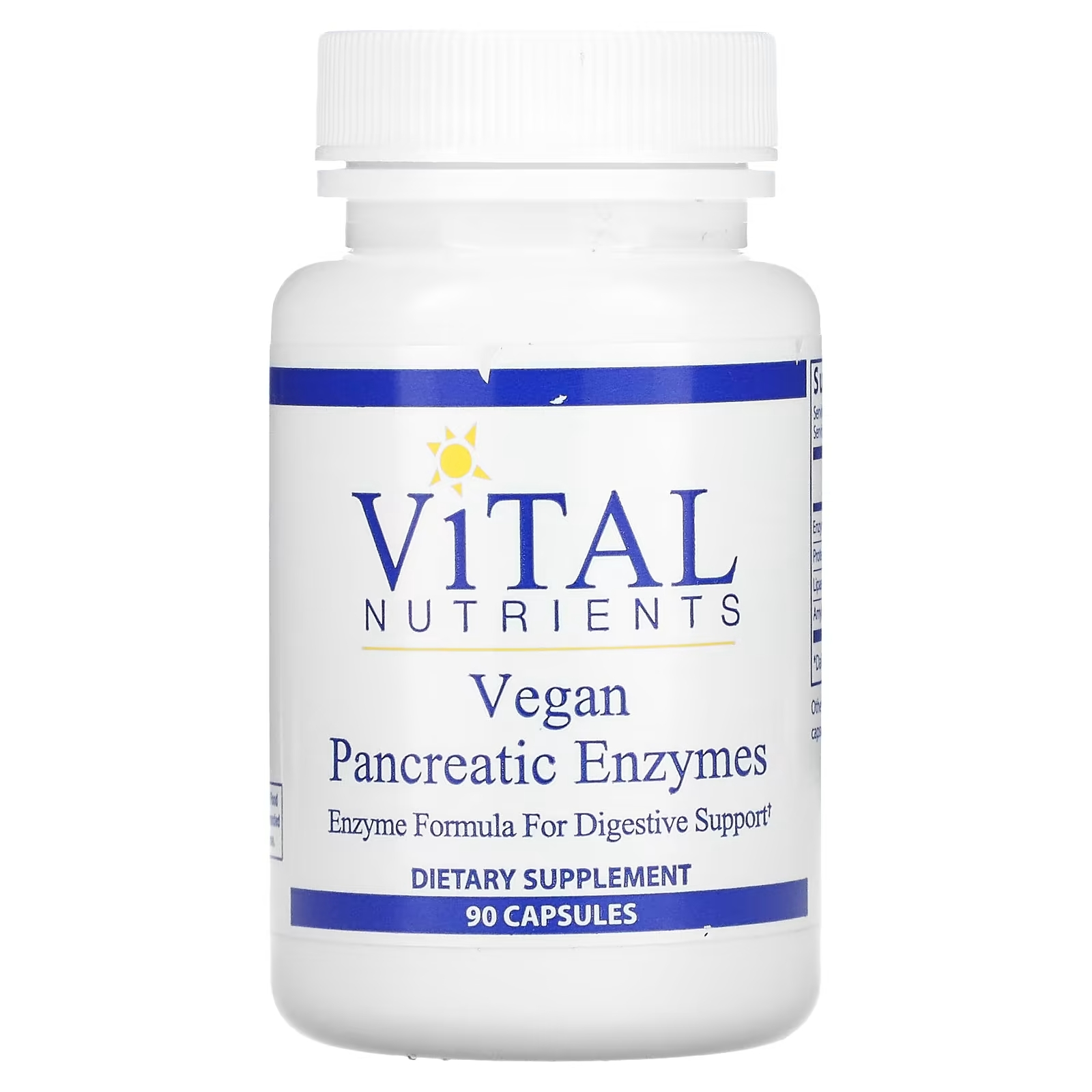 Vital Nutrients Vegan Pancreatic Enzymes , 90 капсул