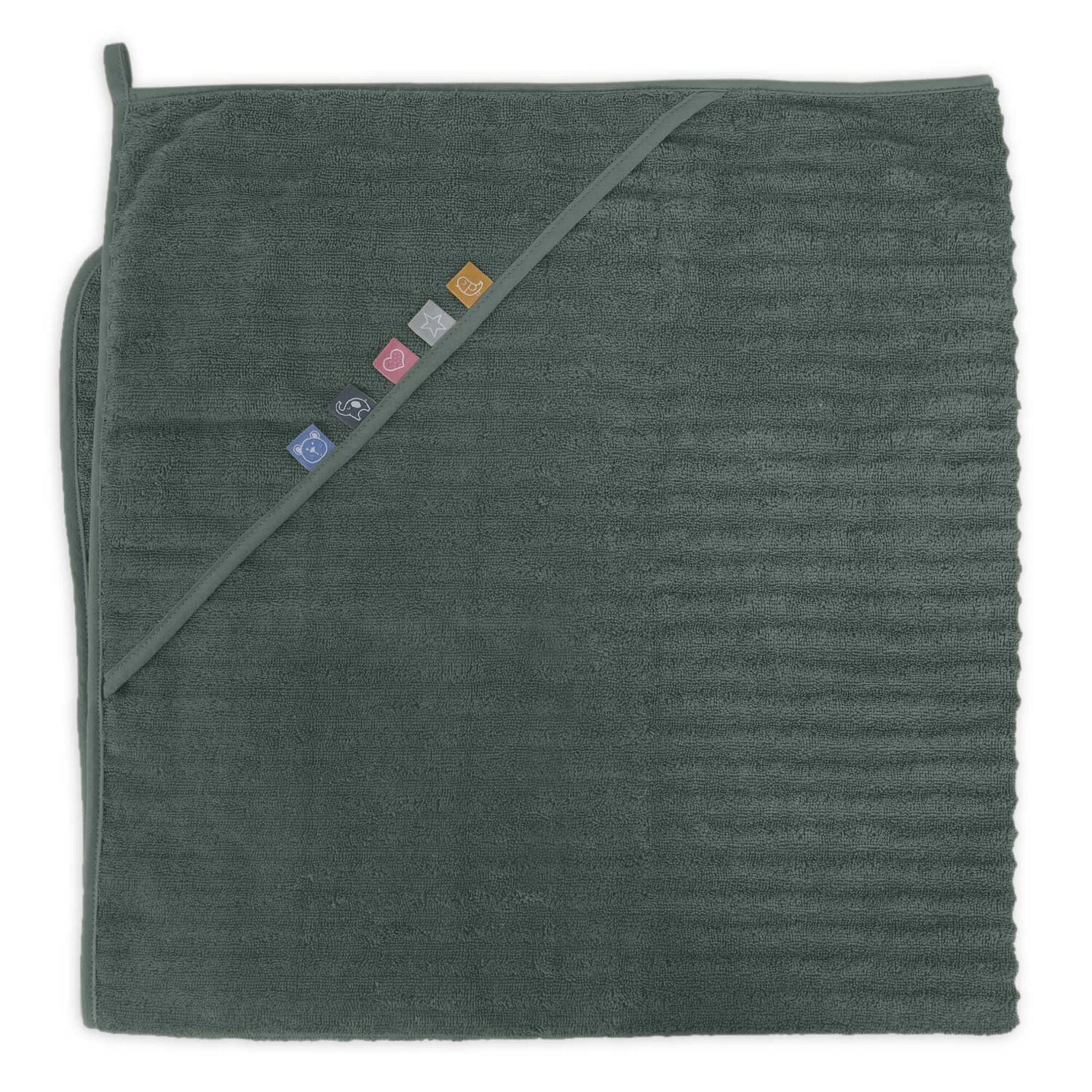 

Ceba Baby Basic полотенце детское 100x100 см Emerald Wave Line, 1 шт.