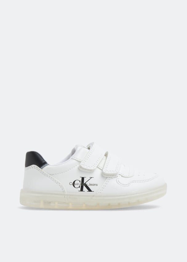 

Кроссовки CALVIN KLEIN Leather velcro sneakers, белый