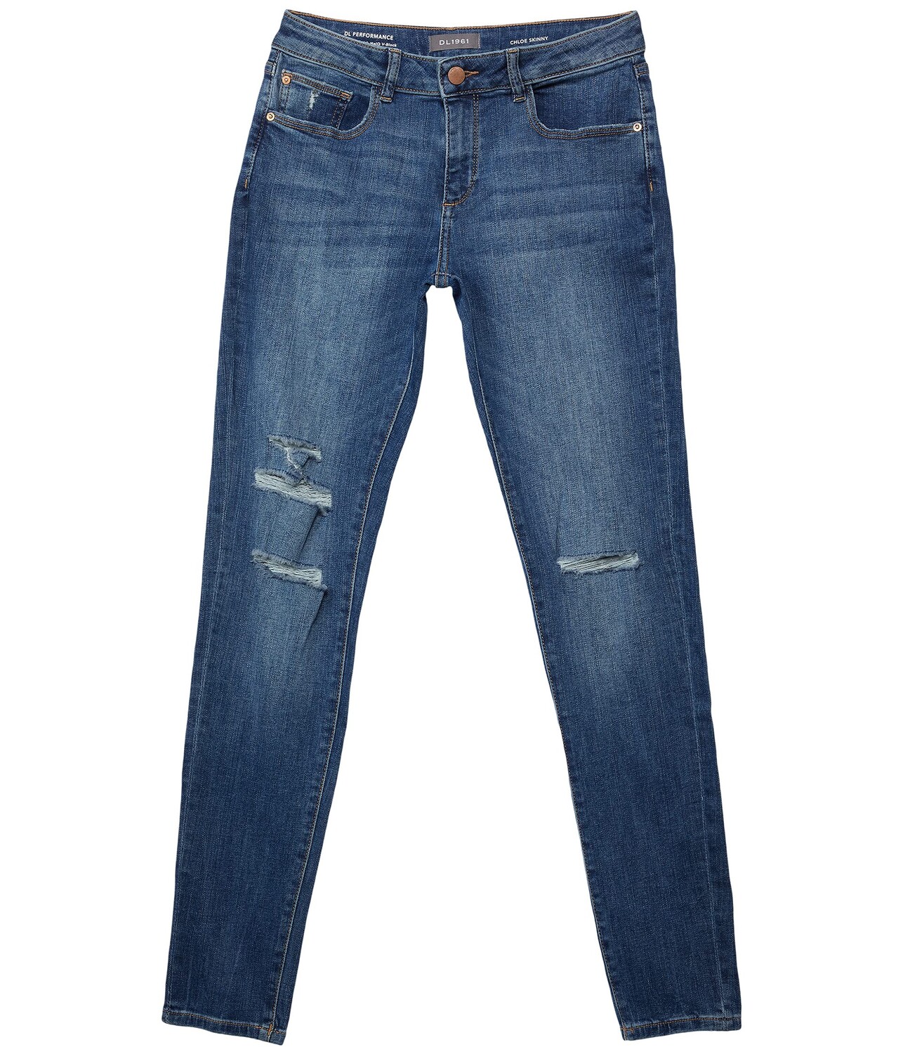 

Джинсы DL1961 Kids, Chloe Skinny in Nebulous Distressed