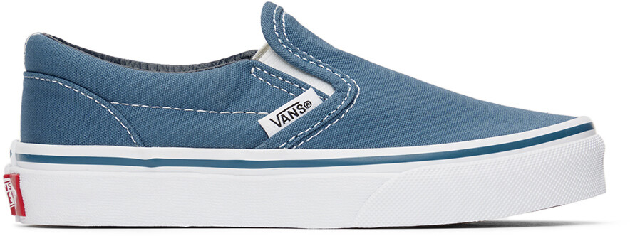 

Детские синие классические слипоны для маленьких детей Vans