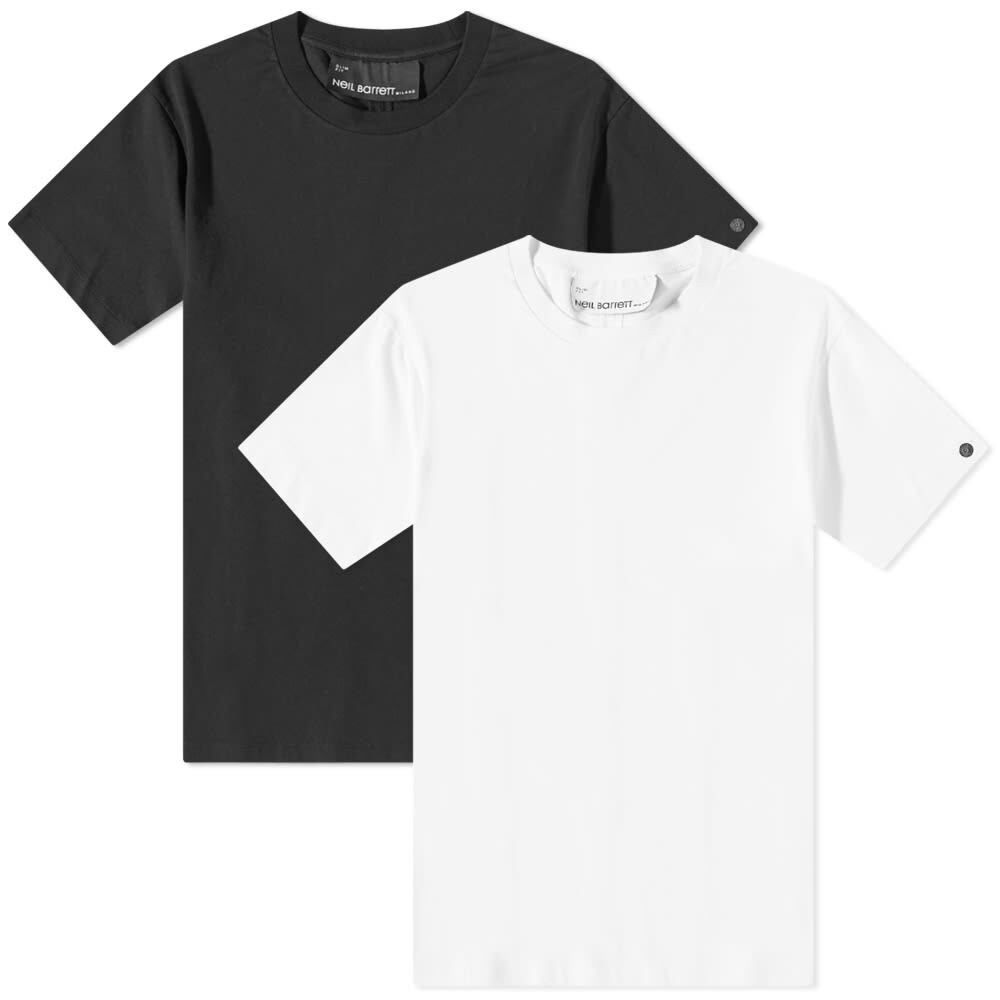 

Футболка Neil Barrett Badge Logo Tee - 2 Pack, Коричневый