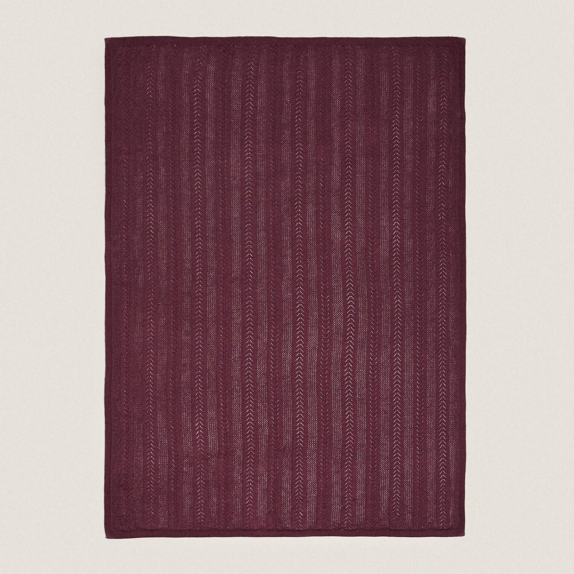 детское лоскутное одеяло вязаное крючком шерстяное детское одеяло размер 90 90 см Детское одеяло Zara Home Cotton Knit, бордовый