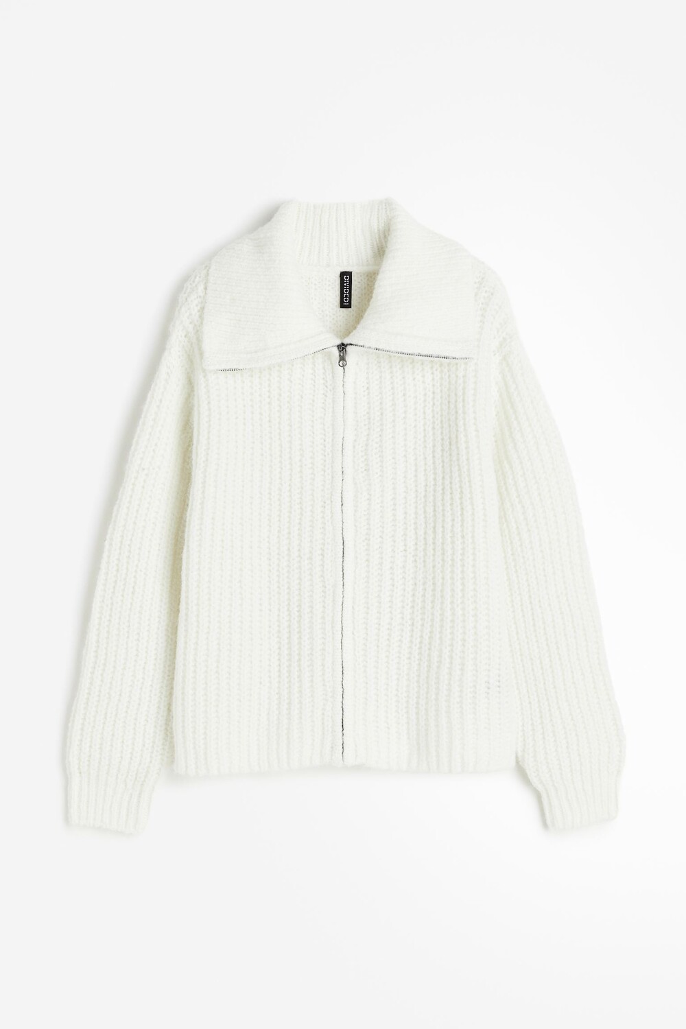 

Кардиган H&M Zip-up, белый