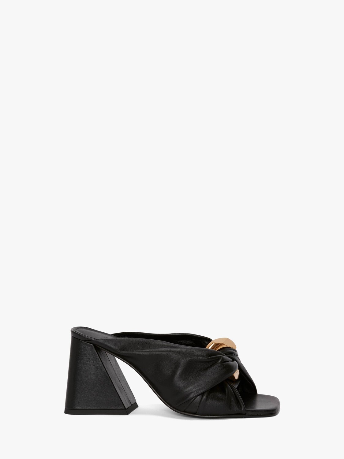 

Кожаные мюли с перекрученной цепочкой JW Anderson, черный