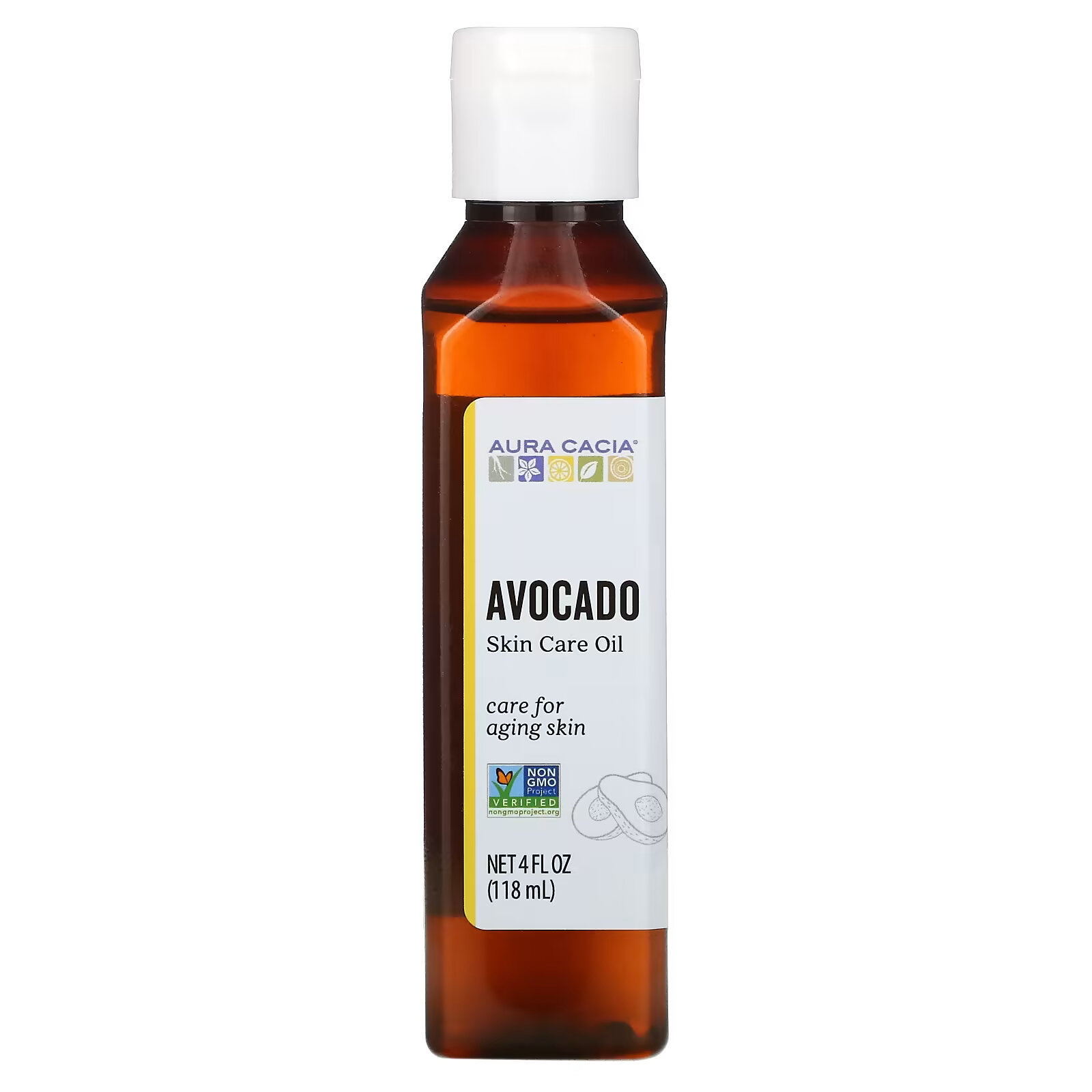 Aura Cacia, Skin Care Oil, Comforting Avocado, 4 fl oz (118 ml) aura cacia skin care oil rejuvenating apricot kernel 4 fl oz 118 ml