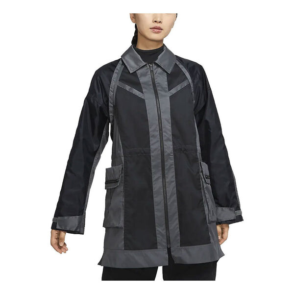 

Куртка Air Jordan Casual Sports Lapel Mid-Length Black, Черный