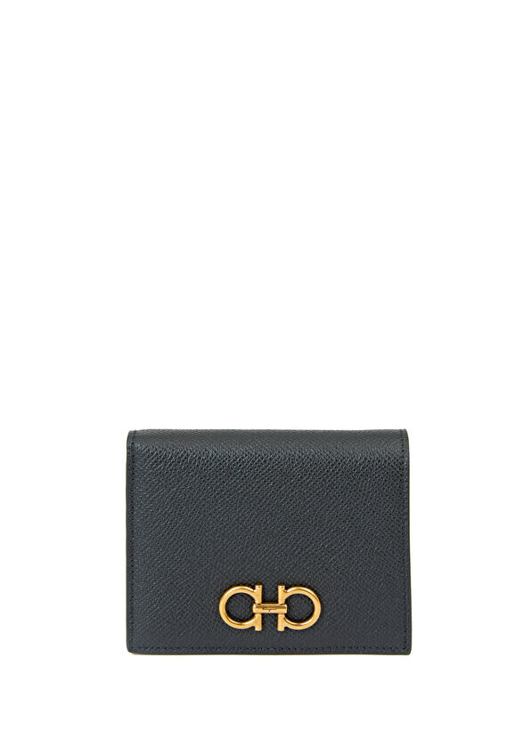 

Женский кожаный кошелек с логотипом Ferragamo, черный