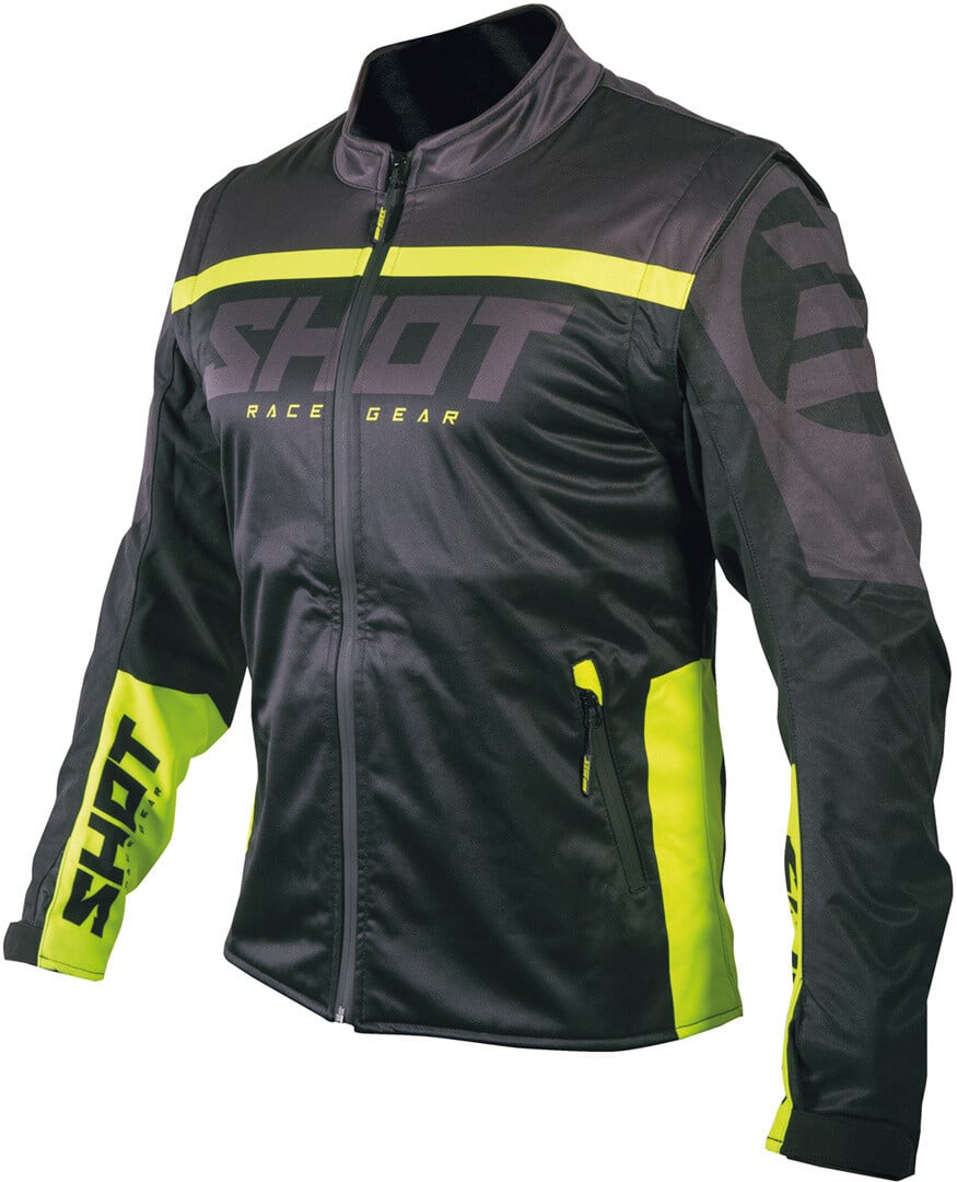 

Куртка Shot Softshell Lite 2.0 для мотокросса, черный/неоновый