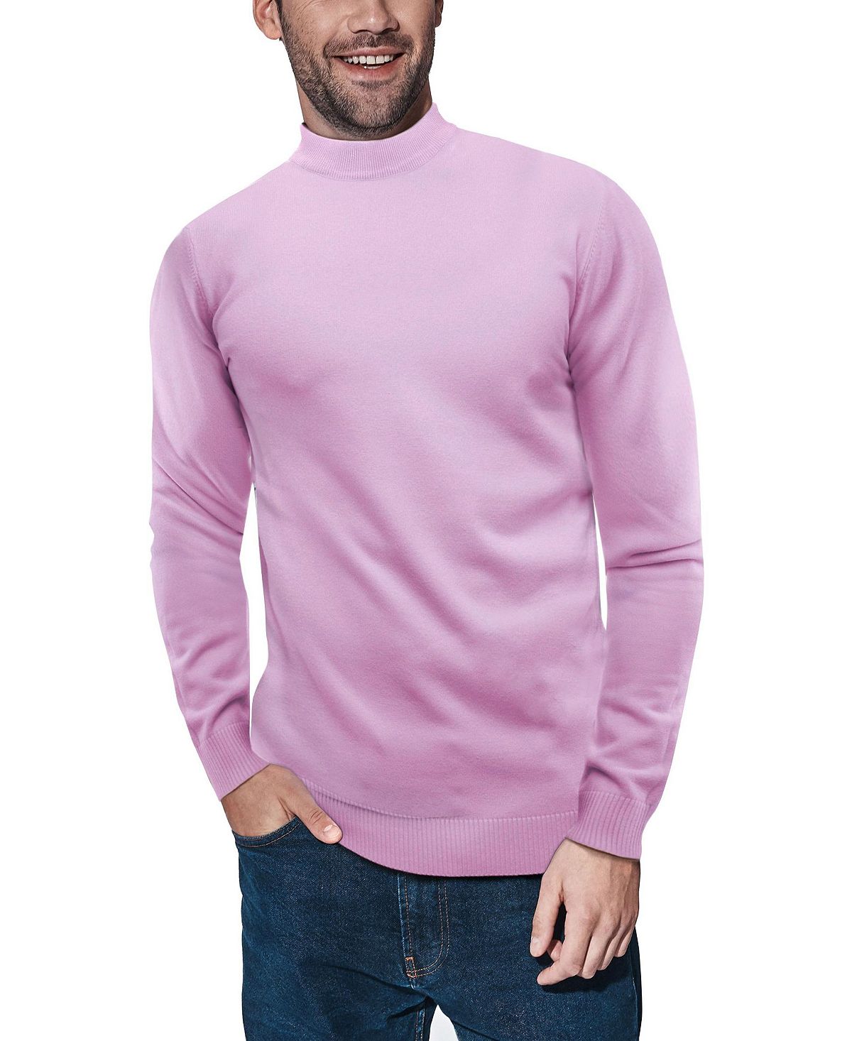 Мужской базовый пуловер средней плотности с воротником-стойкой X-Ray мужской базовый пуловер средней плотности с воротником стойкой x ray черный