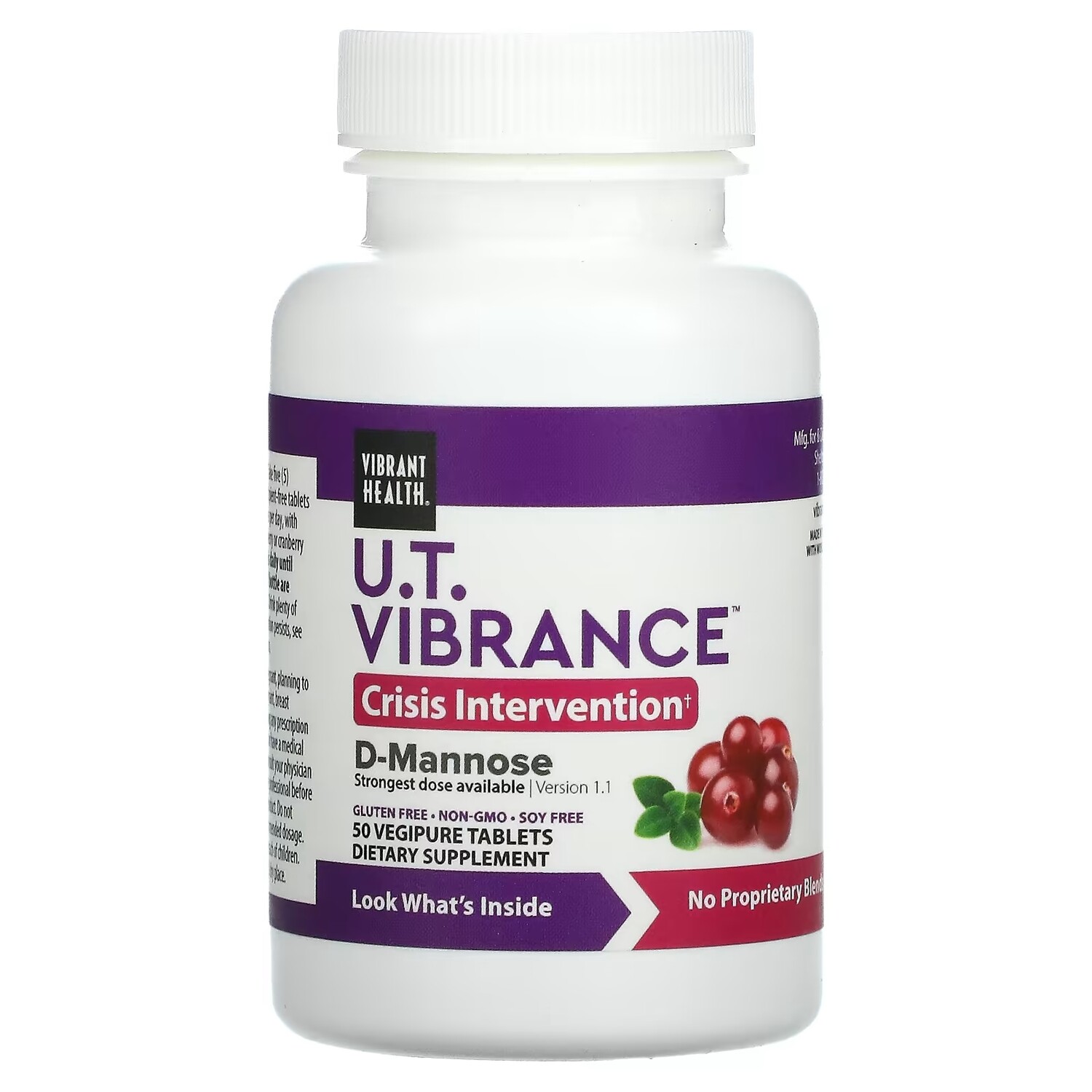 

Пищевая Добавка Vibrant Health UT Vibrance, 50 растительных таблеток