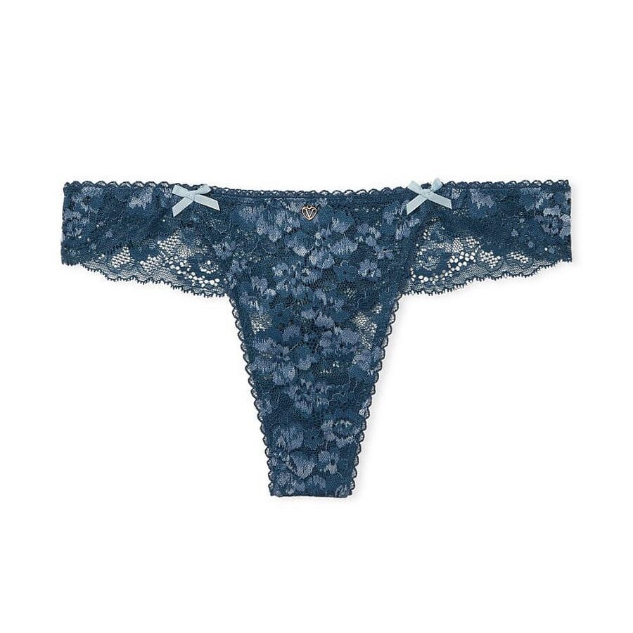 

Стринги Victoria's Secret Body By Victoria Lace Wrap, бирюзовый
