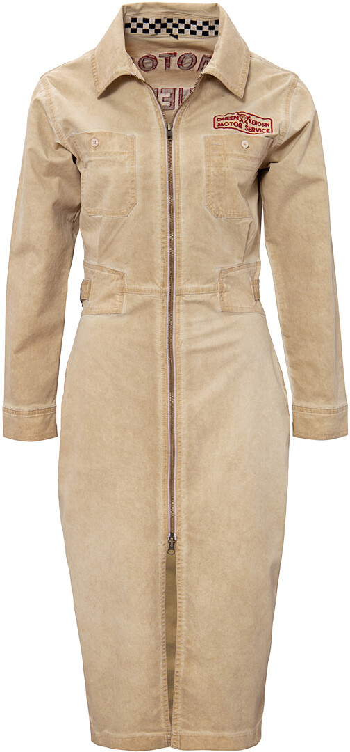 

Платье Queen Kerosin Motor Service Workwear, кремовый