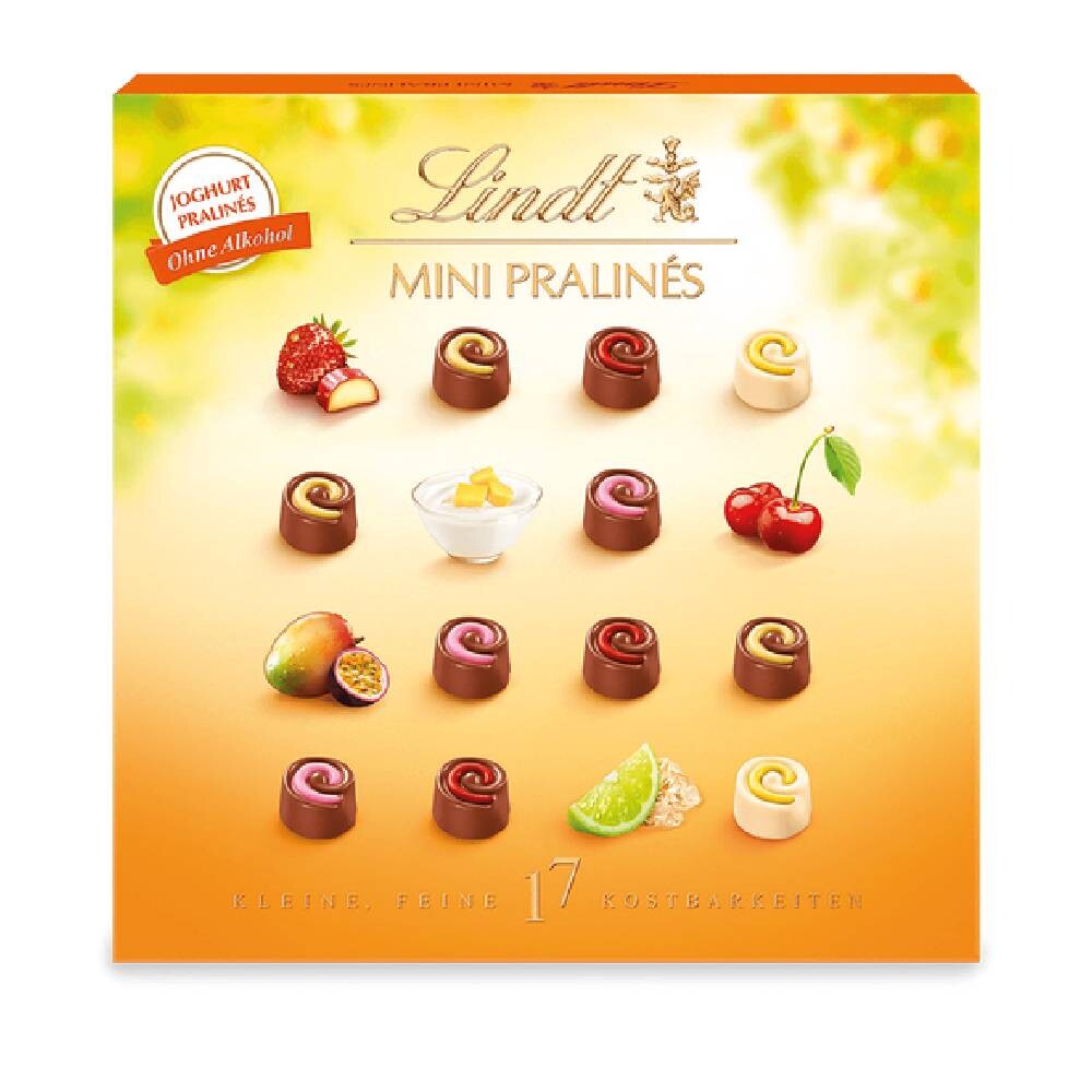 

Конфеты Lindt Mini Pralinés, ассорти йогурт, 90г