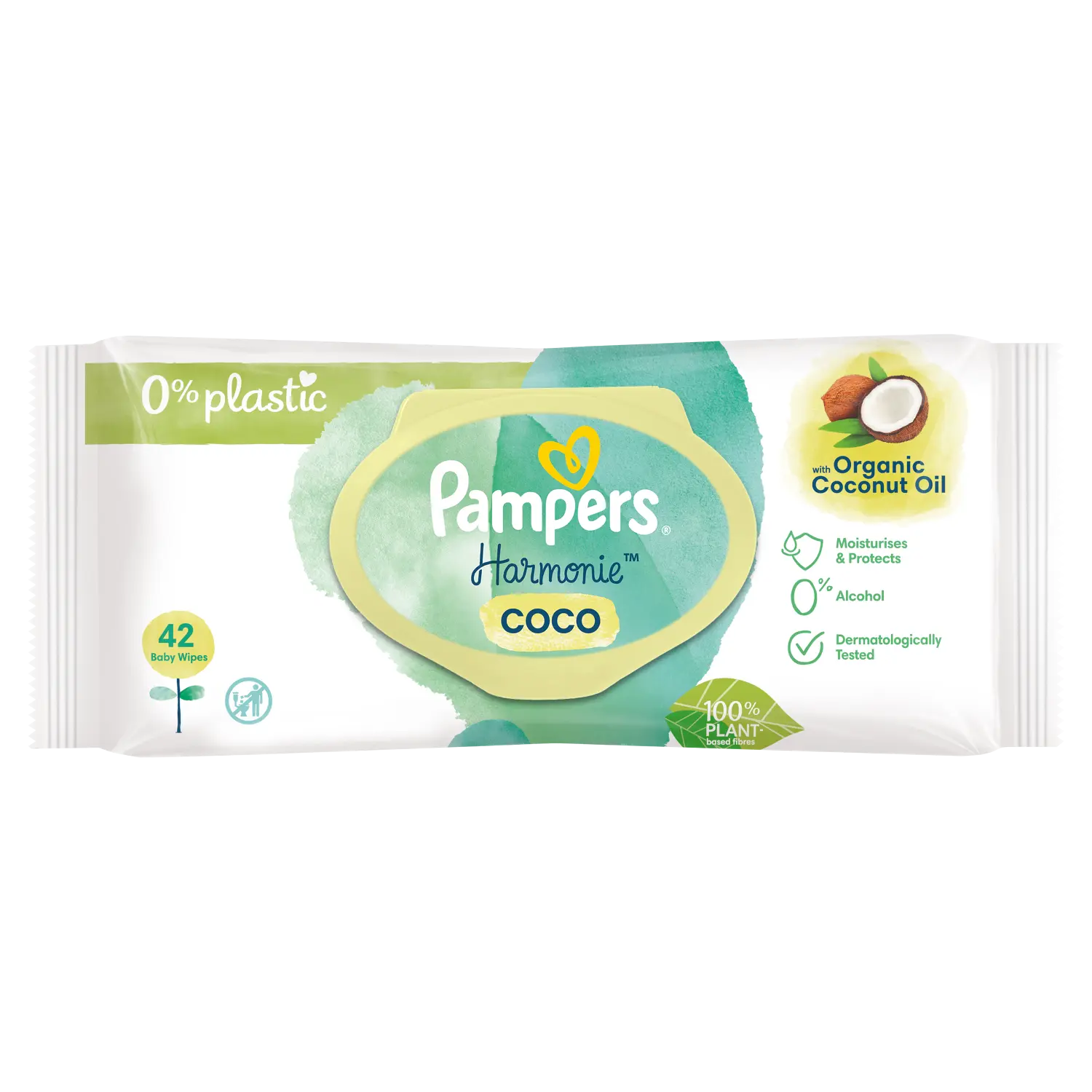 

Pampers Harmonie Coconut салфетки для ухода, 42 шт/1 упаковка