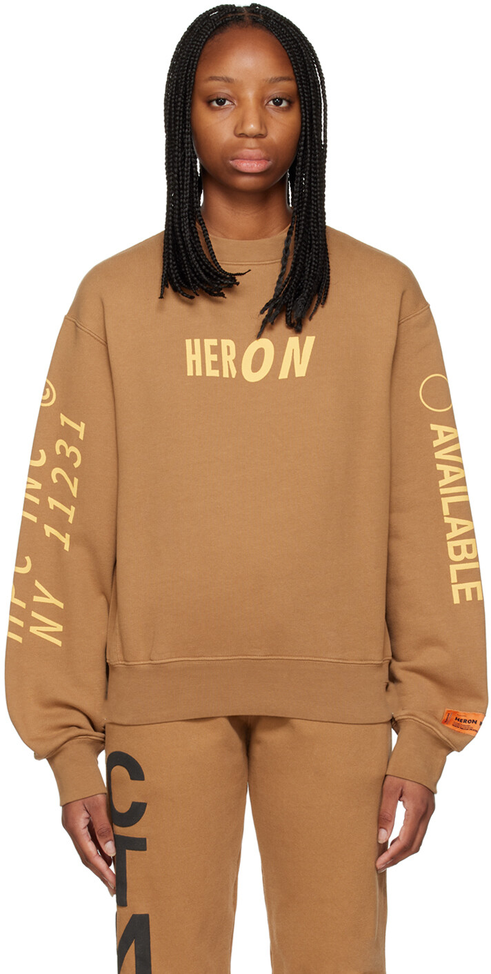 

Коричневый свитшот HPC Inc. Heron Preston