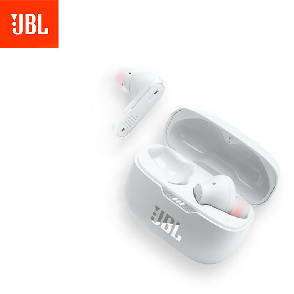 

Bluetooth-гарнитура JBL T230NC TWS водонепроницаемая с шумоподавлением, белого цвета