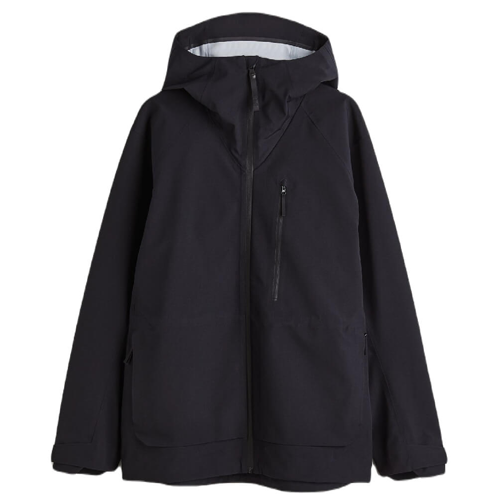 Куртка H&M 3-layer Shell in StormMove, черный трехслойная фляжка косой формы с тремя шейками стандартного шлифовального рта емкость 5000 мл 24 29 трехслойная фляжка с плоским дном